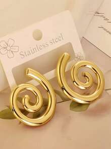 12 对/批精致华丽浪漫优雅不锈钢女士男士耳环蝴蝶心形几何水滴款式婚礼订婚出席晚宴情人节礼物日常佩戴配饰