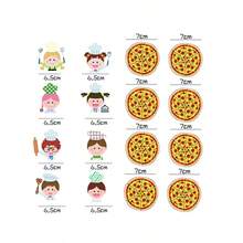 hoojojo 16 Peças/Conjunto Adesivos Magnéticos Recursos Didáticos, Ímãs de Geladeira em Formato de Pizza Fofos, Papelaria Criativa, Ferramentas de Ensino para Professores, Adereços para Jogos em Grupo, Recursos Didáticos Interativos e Divertidos, Decorações de Festa, Suprimentos Educacionais Montessori, Presentes de Feriados e Aniversários, Adequado para Jogos Familiares, Interação em Sala de Aula e Reuniões Multiplayer