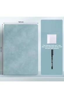 Portable & Fashionable A5 Reusable Whiteboard Notebook: Weekly Planner, Faux Leather Notepad, Comes With Whiteboard Marker And Eraser Cloth, School Supplies, Back To School Season (Style And Color Random, Includes Cleaning Cloth And Pen) - Multicolor - View 4