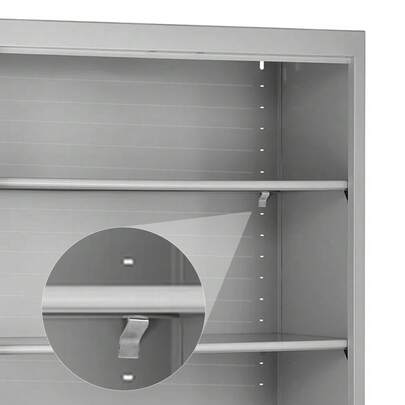 36 piezas de clips para estantes de gabinete, soportes de estante de metal de alta resistencia para gabinetes, estantes, clips para estantes de cocina, clips de soporte para estantes, soportes para estantes, clips compatibles con casilleros Sandusky