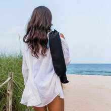 World's Best Beach Shade, The Original Wind-Powered Beach Canopy, Provides 150 Sq. Ft. Of Shade, Compact & Easy To Carry, Sets Up In 3 Minutes, Wind Assist Included - 藍色 - 查看 7