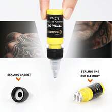 yikexuanli Set de tinta para tatuajes de 3/7/14 colores de 15ml, de larga duración y resistente, con colores ricos y mezclables libremente. Adecuado para pintura corporal, diseño de tatuajes, tatuajes DIY y práctica de tatuajes. - Multicolor - Ver 7