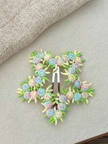 Pasador de pelo con bordado floral rosa - Accesorios de pelo lindos de hierro, adecuados para uso casual y diario en todas las estaciones, sin electricidad, diseño de tela de punto, accesorios para el cabello, pasador de pelo de flor rosa de alta gama para mujer, clip de amor dulce para la frente, flequillo lateral, pasador de pelo, pinzas para el cabello, pasador de pelo