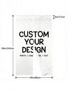 1pc Personalized Noren Doorway Hanging Panel - Customizable Polyester Door Divider Tapestry For Home Kitchen Bistro Halloween, Christmas, Thanksgiving Home Decor.