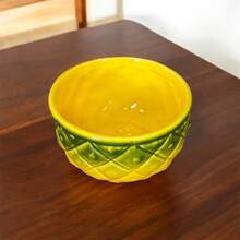 Ceramic Bowl Decorated With Kiwi, Watermelon, Papaya, Pineapple, Passion Fruit, And Acai - 鳳梨 - 查看 5