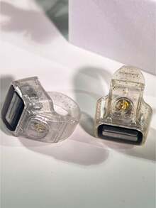 数字环形计数器，带显示屏的手持式计数器，应力释放计数器，透明白色和米色 - 彩色 - 查看 5