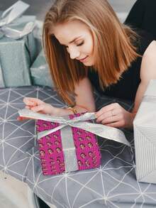 1pc Customized Wrapping Paper, Personalized Gift Wrapping Paper With Patterns And Text, Christmas Wrapping Paper, Fun Christmas Customized Gift, Party Wrapping Paper, Holiday Wrapping Paper, Wrapping Paper, Christmas Gift, Santa Claus, Santa Hat, 42*60cm, Gift For Him/Her, Holiday Calendar