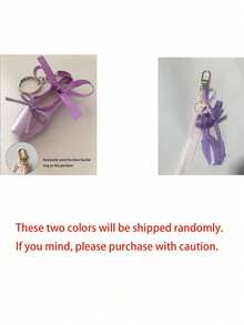 Handmade Ballet Shoes Phone Charm, Mini Satin Ballet Style Keychain, Pink Beaded Ballet Shoes Keychain - Customizable And Detachable, Fashion Accessory, Personalized Gift, Can Be Hung On Bags, Travel Essentials, Christmas, Halloween Gift - Multicolor - View 10