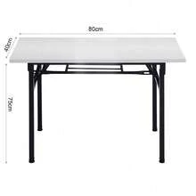 80/100cm Folding Computer Desk Home Office Laptop Table Study Read Writing Desk - White - View 3