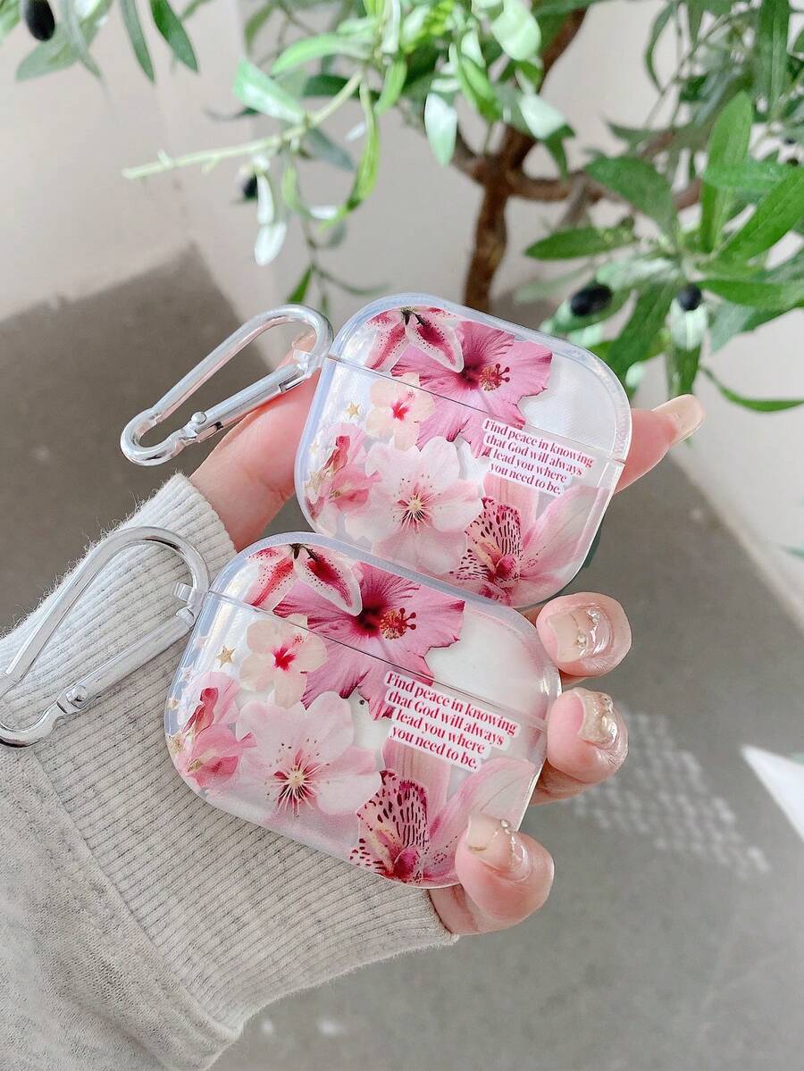 Ốp tai nghe hoa ly hồng, ốp tai nghe hoa lan Phalaenopsis, ốp tai nghe khẩu hiệu Chúa Kitô, ốp tai nghe trong suốt kèm 1 kẹp treo tai nghe. Tương thích với: Ốp, Tai nghe, Ốp Pro 3, Pro (Thế hệ thứ 2), 3, Pro, 1/2, 4.