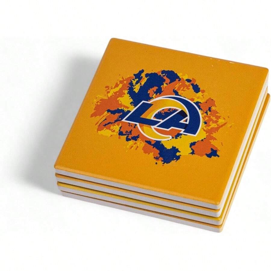 Officially Licensed Los Angeles Rams 4Pack Team Logo Ceramic Blast ...