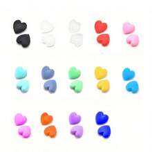 10个可爱心形眼镜耳钩，防滑硅胶眼镜耳套 - 可爱心形设计眼镜腿固定器，舒适牢固，适合运动和日常佩戴，多种颜色可选 - 彩色 - 查看 9