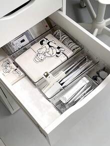 1/3/5/7/11/18/25/37pcs, Versatile Clear Drawer Cosmetic Organiser Set, Featuring 4 Trays Of Varying Sizes For Effortless Storage, Perfect For Organising Cosmetics, Accessories, School Supplies, Kitchen Utensils, And Office Essentials, Ideal For Holiday Gifting, Home Makeovers, And Seasonal Decluttering, Enhance Your Space For Christmas, Thanksgiving, New Year, And Valentine's Day Celebrations, Elevate Your Organisational Style With This Multi-Purpose Solution For Every Room In Your Home.