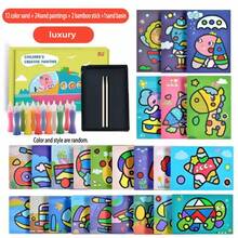 1 Set DIY Manualidades Creativas de Arte Mágico de Dibujos Animados, Incluye de Colores Múltiples y 12/24 Tableros de Pintura, Temas de Vehículos y Animales, Regalo Ideal para Cumpleaños o Fiesta