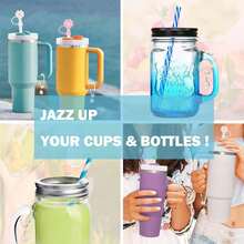 1pc Cute Butterfly Pearl Chain Letter Pendant Accessory, Cup Decor, Pearl Chain, Initial Jewelry, Adorable & Fashionable ID Decoration, Suitable For Handled Glass Cups, Keychain Bag Charms, Cup Accessories, Y2K, Suitable For Party Decor, Gifts, Outdoor