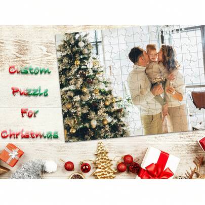 1 Piece Custom Puzzle. Custom Puzzle With Wooden Frame Or Just Puzzle For Christmas Decoration/Christmas Ornaments Decoration/Halloween Decoration. Custom Puzzle For Christmas Ornaments Decoration/Halloween Decoration/Christmas Decoration,