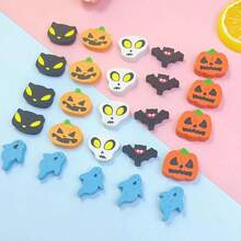 100 mini borrachas de Halloween, borrachas de Halloween, borrachas de lápis de morcego fantasma de abóbora para uso em grandes quantidades em enchimento de presentes, recompensas, enchimento de sacolas de presentes para festas de gostosuras ou travessuras, decoração de Halloween 100 peças