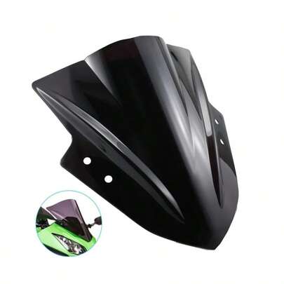 Parabrisas De Motocicleta Protección Contra Lluvia,Negro
