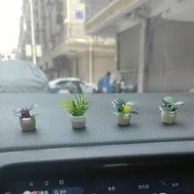 2/5/8 pièces Mini plantes en pot artificielles - Bonsaï et verdure florale factices réalistes, pots en résine, sans électricité nécessaire - Décoration multifonctionnelle pour maison de poupée, mini jardin