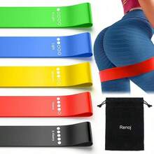 Resistance Bands For Working Out, Elastic Exercice Loop Bands For Physical Therapy, Yoga Starter Set Of Stretch Bands For Booty Legs, Pilates Flexbands