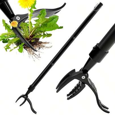 Detachable Stand Up Puller Tool With Long Handle, Dandelion Puller Tool Stand Up Heavy Duty, Garden Remover Tool Long Handle, Weeding Tools Gardening Long Handle