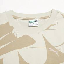 Puma 时尚全印花短款女式圆领长袖运动T恤 62996968 - 沙礫灰 - 查看 5