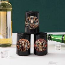 Easy-Press Beer Bottle Opener - No-Residue, Creative Design For Effortless Opening, Four Types Of Deer Head Patterns