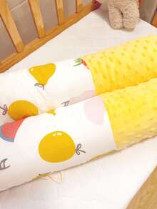 1 Stück Baby Bettschutz, Säuglings Anti-Kollisions Weichpolster, Kindersicherheitszaun, Seitenschläfer Langes Zylinder Beruhigungskissen, Abnehmbarer Langer Zylinder Rundumzaun, Baby Beinpolster, Bonbon Kissen für Kinderbett, Weiches Stoßpolster Anti-Kollisions Plüsch Kinderbettschutz