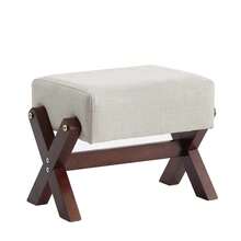 Pequeño taburete de cambio de zapato taburete acolchado de reposo de pie para la entrada sala de estar - Gris Claro - Ver 1