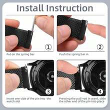 18mm 20mm 22mm Metal Band Compatible With Garmin Smartwatch, Stainless Steel Mesh Strap For Vivomove 3S/Style/Luxe/Sport/3, Vivoactive 5/6/4/4S/3, Venu 3S/3/2S/2/2 Plus/Sq/Sq 2, Forerunner 35/45/45S/55/245/255/255S/265/265S/645/735XT/745/935/945/945 LTE/965, Fenix 5/5 Plus/6/6 Pro/7 Series, Epix Gen2, Instinct 1/2, Enduro/Enduro 2, Approach S12/S40/S42/S62, Descent Mk1/Mk2/Mk2i/Mk3 Watch Bands For Women Men - Silver - View 10