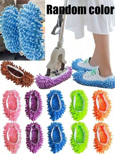 8 件/套可重复使用拖把拖鞋、地板清洁拖鞋、拖把拖鞋、清洁布、超细纤维防尘拖把袜、随机颜色拖把袜、用于地板清洁、适合女性、男性、儿童、家庭、办公室、浴室、厨房、鞋靴配件、清洁工具、母亲节礼物、圣诞节礼物、万圣节礼物、感恩节礼物、生日礼物