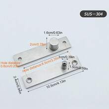 2x Heavy Duty 360° Rotating Hidden Bookcase Hinges Secret Door Pivot Hinges Set - Default - View 4