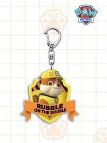 6pcs Cute Cartoon Paw Patrol Keychains, Mini Anime Character Phone Charms, Acrylic Material, Fashionable Patterns, Ideal Birthday Gift For Friends And Family - Multicolor - View 8