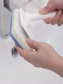 1 set de perie de duș cu mâner lung, perie de cadă cu mâner lung, perie de curățare a dușului, perie de curățare a gresie și podelei, lavetă de frecat pentru baie și lavetă din microfibră, soluție de curățat pereți pentru podele, pereți, tavane, lavete de curățare reutilizabile