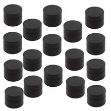 3g/5g Pots opaques noirs rechargeables à double couche épais, petite capacité pour crème, onguent, vernis à ongles, contenant vide pour crème pour les yeux, récipients rechargeables opaques pour le voyage