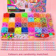 Kit de tressage de bandes en caoutchouc 32 couleurs, convient pour la fabrication de bracelets et de perles DIY, cadeau parfait pour les débutants - en boîte - Voir 16