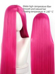 40inch Long Straight Wig Colorful Costume Wigs Synthetic Wig Red Blue Purple Blonde Anime Cosplay Wig For Halloween Cosplay Party - Multicolor - View 4