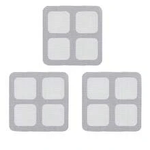 3/6/12 Packs Disposable Drain Hair Catcher Cover Floor Drain Sticker Shower Mesh For Bathroom Floor Bathtub Sewer Square Filter Self Adhesive Sticker 3.9 * 3.9 Inch