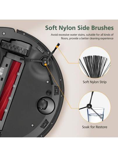 Replacement Parts Roborock Revo/P10 Stofzuiger Cleaner Accessories Kit Main Brush Mop Pads Side Hepa Filters Bags view 5