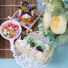 Gold Sprinkles For Cake Decorating, Pearl Sugar In Mix Sizes, Baking Cupcakes, Donuts, Macarons Baking Toppings, Wedding Celebration Birthday Party Supplies - Multicolor - View 3