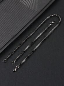 2 Pieces Men's Hip-Hop Necklace Set,Men's Jewelry With Bracelet And Necklace Combination,Bracelets For Men,Chains For Men,Men Accessories