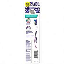 Gum Massager Toothbrush Soft For Adults And Multi Color For Travel Colors May Vary 2 Pack