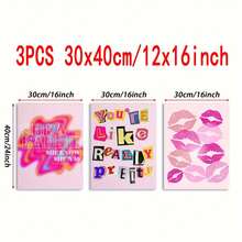 3 pièces, Affiche de style rétro-futuriste, Peinture à l'huile rétro, Arbre unique, Impressions artistiques personnalisées recto-verso et vives, Décoration de salle d'art preppy pour filles, Salon/Chambre/Salle de bain/Cuisine 8*12 pouces, Sans cadre