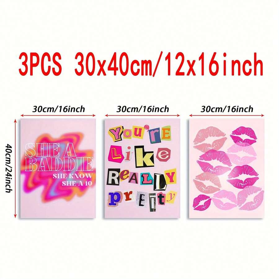 3 pièces, Affiche de style rétro-futuriste, Peinture à l'huile rétro, Arbre unique, Impressions artistiques personnalisées recto-verso et vives, Décoration de salle d'art preppy pour filles, Salon/Chambre/Salle de bain/Cuisine 8*12 pouces, Sans cadre