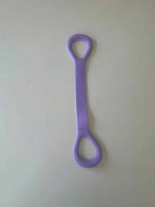 1pc 8-Shaped Silicone Yoga Resistance Band - Universal Elastic Fitness Stretching Rope, Suitable For Back, Waist, And Arm Exercises - Suitable For Home, Gym, And Outdoor Workouts - Multicolor - View 12