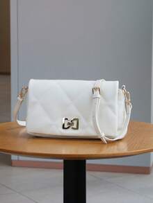 2025 New High-Quality Luxurious Quilted Embroidered Underarm One Shoulder Bag, Niche Design Commuter Versatile Small Square Bag, Elegant Large Capacity Soft Leather One Shoulder Crossbody Cloud Bag