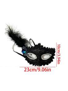 1pc COS Festive Party Costume Makeup Ball Accessories Sexy & Charming Atmosphere Ribbon Mask Prop For Women Back To School - Multicolor - View 18