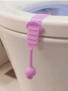 1 件/4 件硅胶马桶盖升降器 - 创意防污手柄，方便卫生使用 - 彩色 - 查看 13