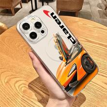 Custodia per telefono SuperCar M- per iPhone Plus 11 13 12 14 15 16 Pro Max, guscio trasparente con copertura senza fili magnetica Magsafe