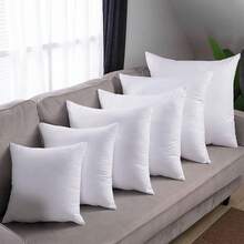 Pack Of 2 Or 4 Cushion Fillers, Soft Pillows With Hollow Fiber Filling For Sofa, Bedroom, Living Room, Dining Room, Padded And Comfortable Cushions, Compatible With Decorative Covers Of Any Style - 白色 - 查看 1